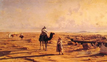 アラブ Painting - 中東の砂漠にアラブ人を移住させる